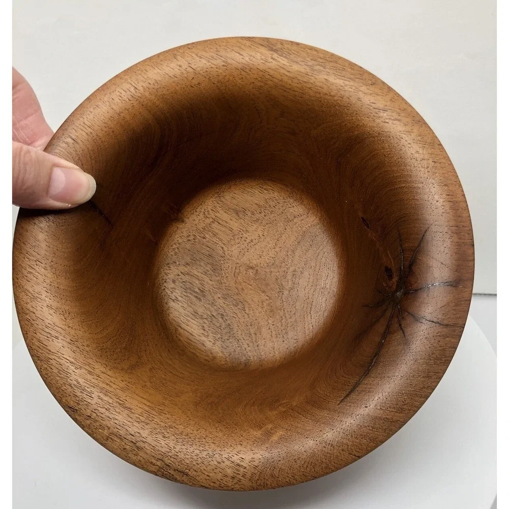 Hand Carved Wood Bowl 3